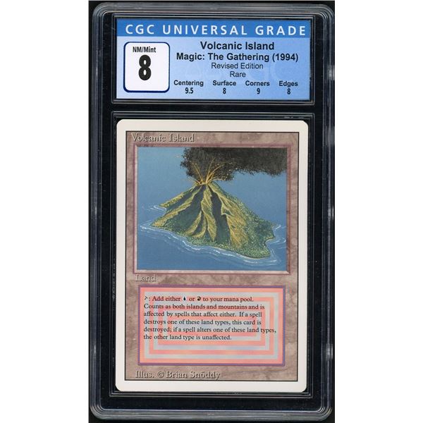 MTG: Volcanic Island - Revised (CGC 8)