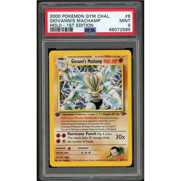 Pokemon: 2000 Giovanni's Machamp (PSA 9)