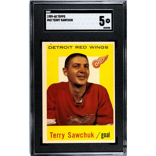 1959-60 Topps #42 Terry Sawchuk (SGC 5)