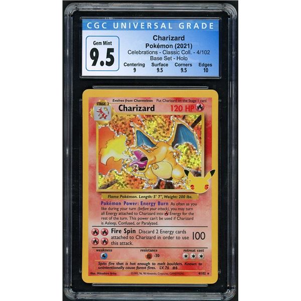 Pokemon: 2021 Charizard Celebrations Holo (CGC 9.5)