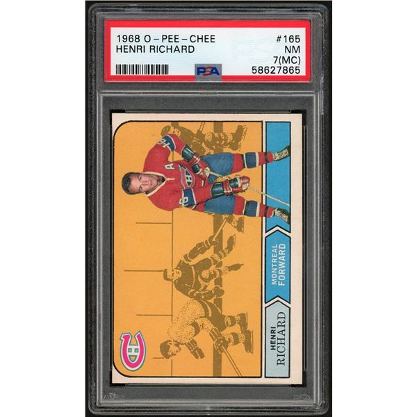 1968-69 O-Pee-Chee #165 Henri Richard (PSA 7)