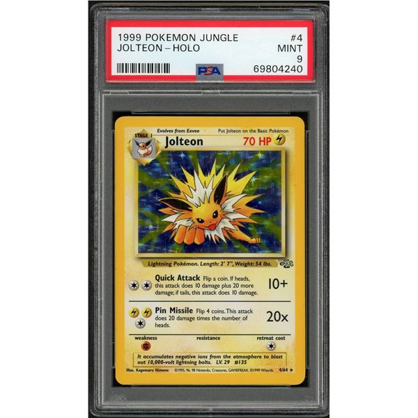 Pokemon: 1999 Jolteon Holo (PSA 9)