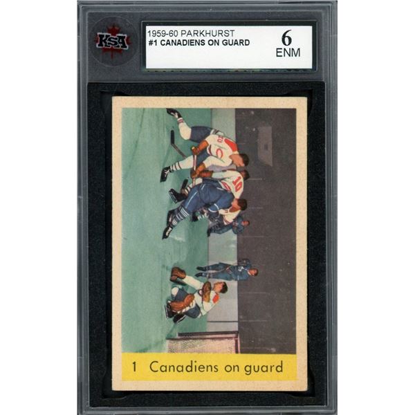 1959-60 Parkhurst #1 Canadiens On Guard (KSA 6)