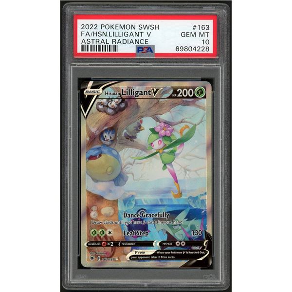 Pokemon: 2022 Lilligant V Full Art (PSA 10)