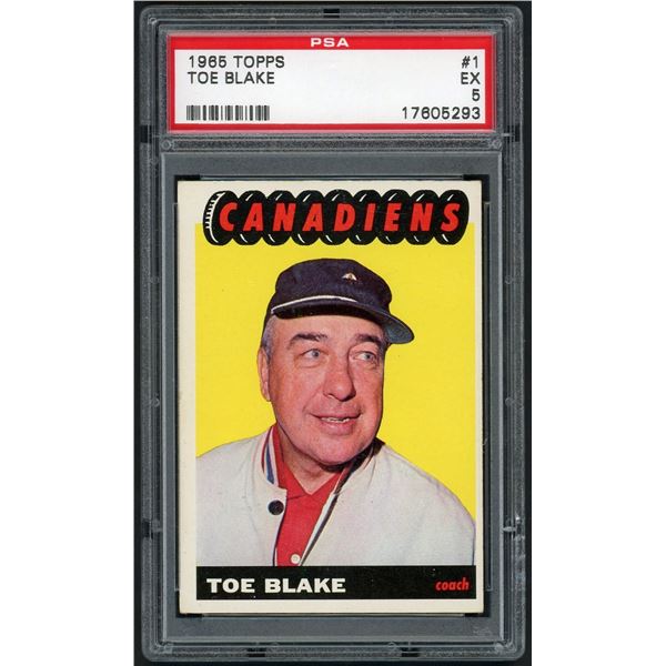 1965-66 Topps #1 Toe Blake (PSA 5)