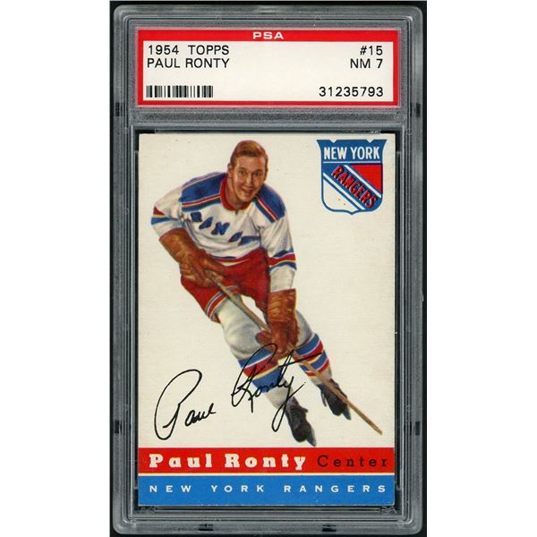 1954-55 Topps #15 Paul Ronty (PSA 7)