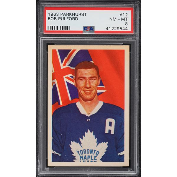 1963-64 Parkhurst #12 Bob Pulford (PSA 8)