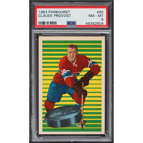 1963-64 Parkhurst #95 Claude Provost (PSA 8)