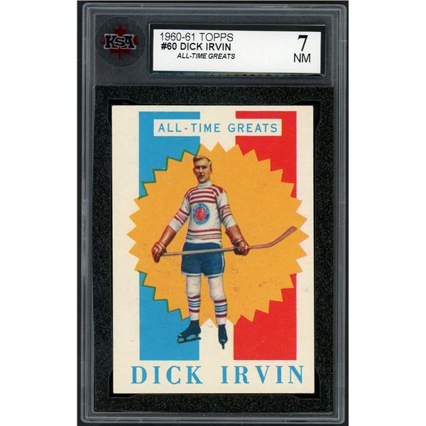 1960-61 Topps #60 Dick Irvin ATG (KSA 7)