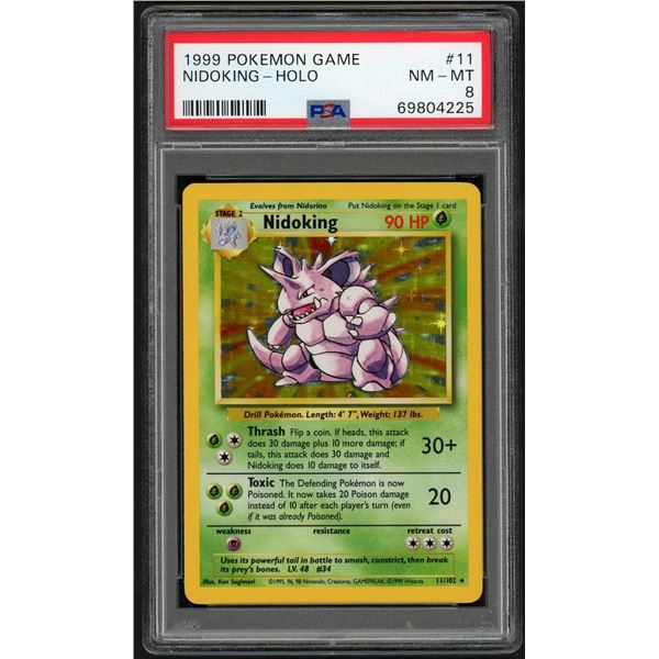 Pokemon: 1999 Nidoking Holo (PSA 8)