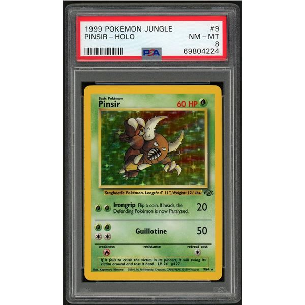 Pokemon: 1999 Pinsur Jungle Holo (PSA 8)