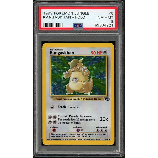 Pokemon: 1999 Kangaskhan Jungle Holo (PSA 8)