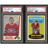 Image 1 : Lot of 4 x 1969-70 OPC Canadiens Special Cards (PSA 1 - 5)