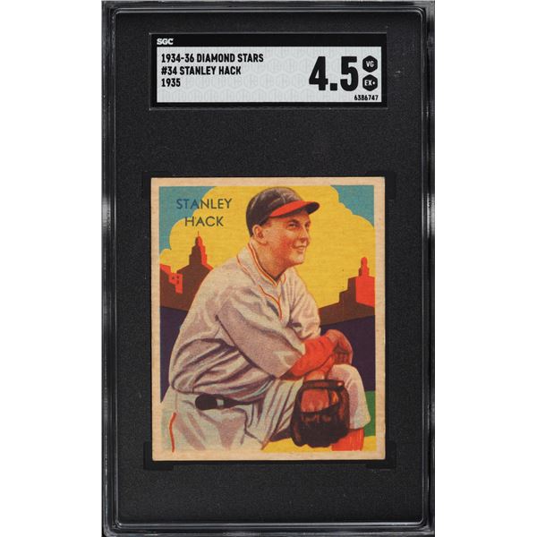 1934-36 Diamond Stars #34 Stan Hack (SGC 4.5)