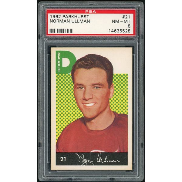 1962-63 Parkhurst #21 Norm Ullman (PSA 8)