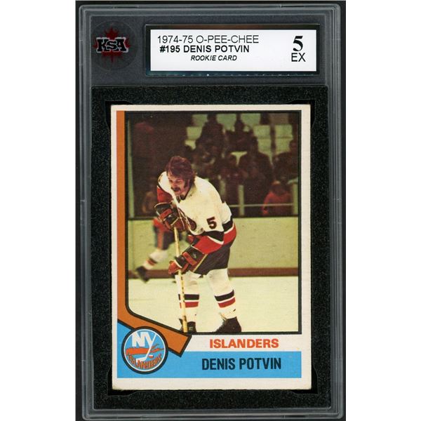 1974-75 O-Pee-Chee #195 Denis Potvin RC (KSA 5)