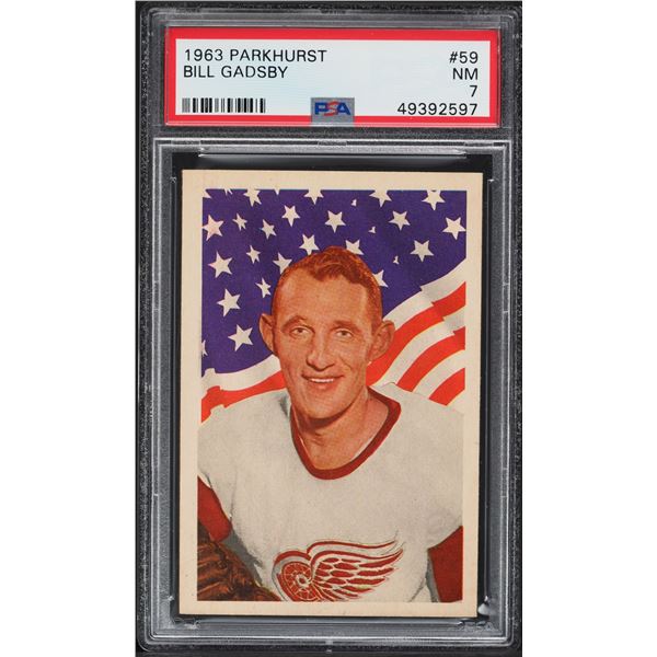 1963-64 Parkhurst #59 Bill Gadsby (PSA 7)