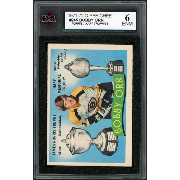 1971-72 O-Pee-Chee #245 Bobby Orr - Hart/Norris (KSA 6)