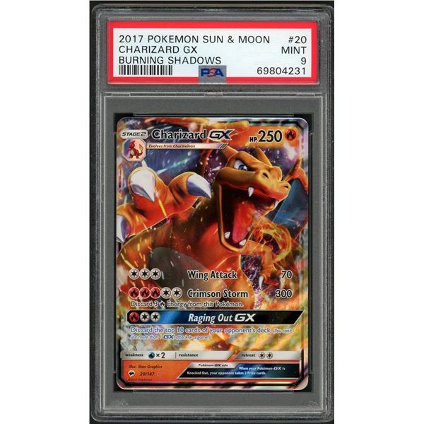 Pokemon: 2017 Charizard GX Burning Shadows (PSA 9)