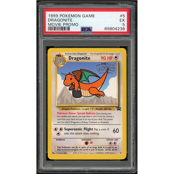 Pokemon: 1999 Dragonite Movie Promo (PSA 5)