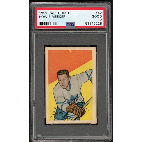 1952-53 Parkhurst #42 Howie Meeker (PSA 2)