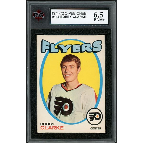 1971-72 O-Pee-Chee #114 Bobby Clarke (KSA 6.5)