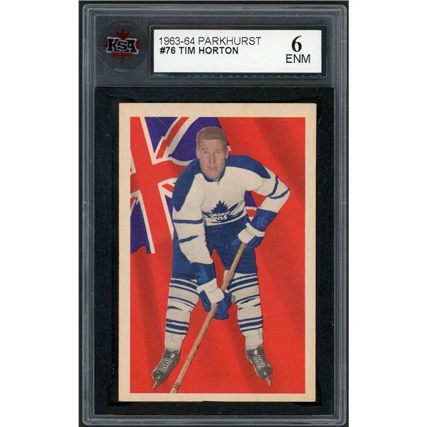 1963-64 Parkhurst #76 Tim Horton (KSA 6)