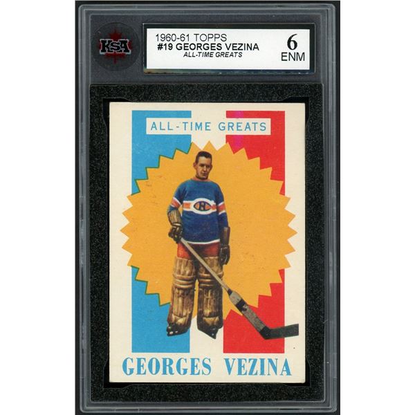 1960-61 Topps #19 Georges Vezina ATG (KSA 6)