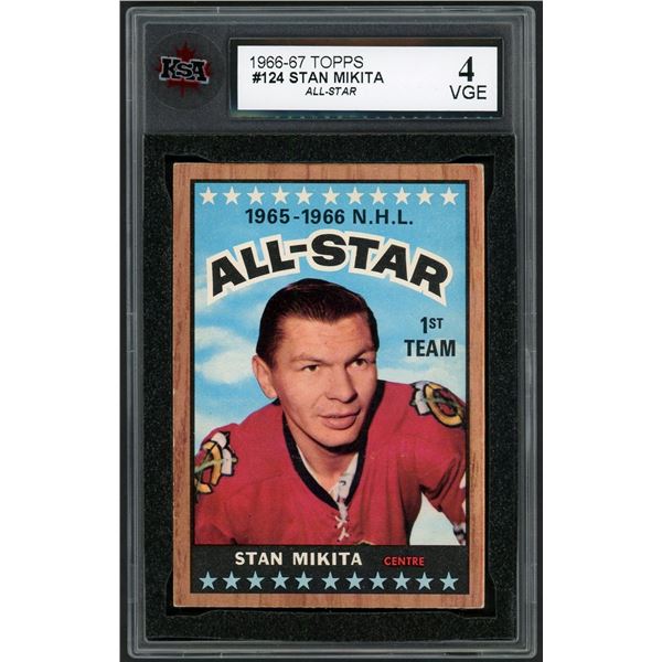 1966-67 Topps #124 Stan Mikita AS (KSA 4)