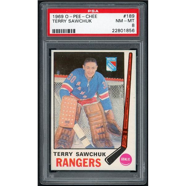 1969-70 O-Pee-Chee #189 Terry Sawchuk (PSA 8)