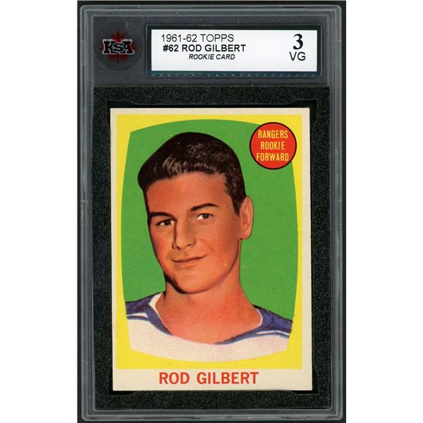 1961-62 Topps #62 Rod Gilbert RC (KSA 3)