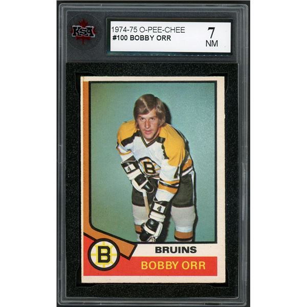 1974-75 O-Pee-Chee #100 Bobby Orr (KSA 7)