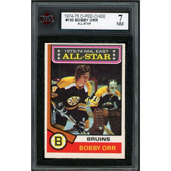 1974-75 O-Pee-Chee #130 Bobby Orr AS (KSA 7)