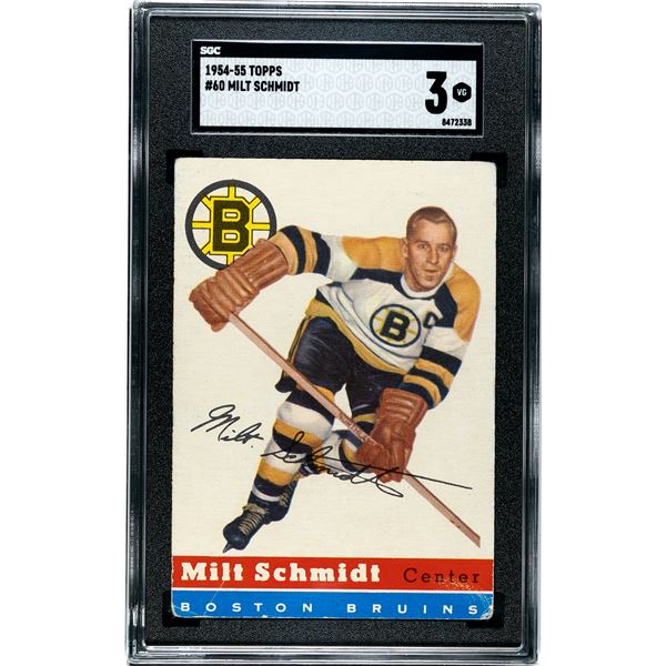 1954-55 Topps #60 Milt Schmidt (SGC 3)