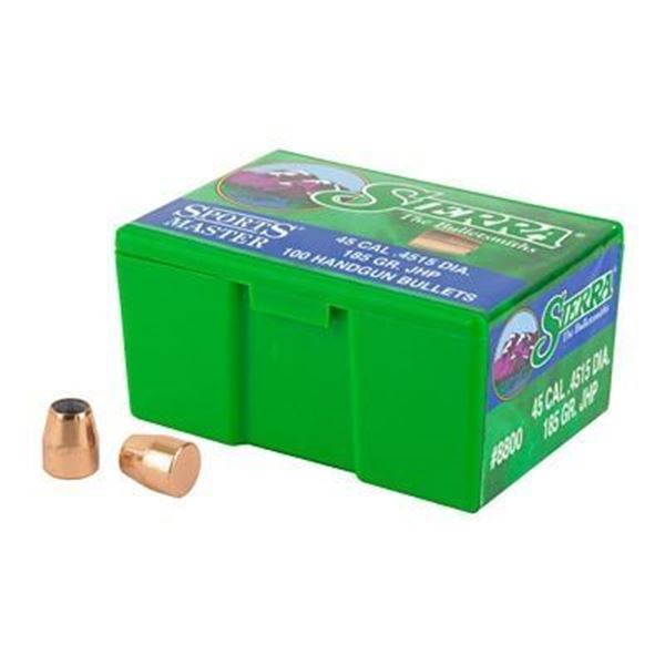 SIERRA SPORTSMASTER .45 185GR 100 CT