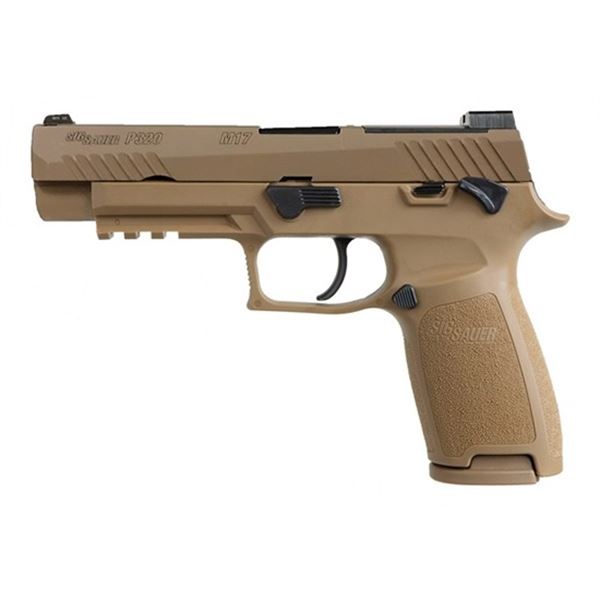 SIG P320 9MM 4.7" M17 MS COY W NS PLATE 17/21RD