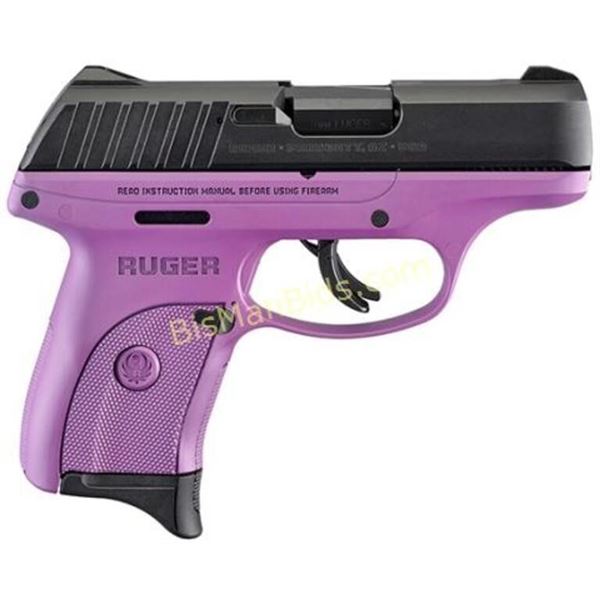 RUG EC9S 9MM 3.12" BLK PURPLE FRAME 8RD
