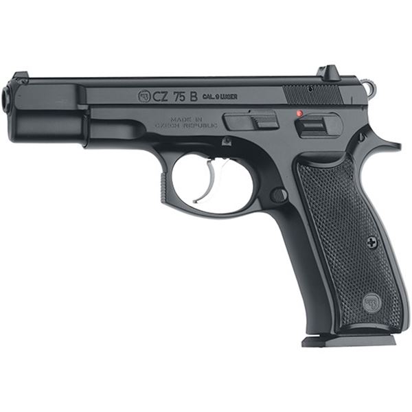 CZ 75 B 9MM 4.72" BLK POLYCOAT FS MS 16RD