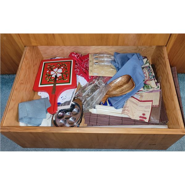 DRAWER FULL OF HOSTING ITEMS