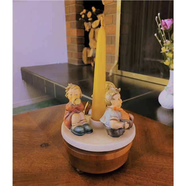 GOEBEL HUMMEL LITTLE BAND CANDLE HOLDER MUSIC BOX