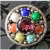 Image 1 : VINTAGE CELTIC MUTLI STONE BROOCH BY MIRACLE