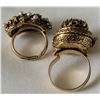 Image 2 : LOT OF 2 VINTAGE LOCKET RINGS ONE IS A LOCKET