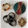 Image 1 : LOT OF 4 BROOCHES VINTAGE