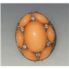 Image 1 : VINTAGE PEACH ORANGE EXPANDABLE RING