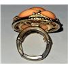 Image 4 : VINTAGE PEACH ORANGE EXPANDABLE RING