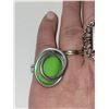 Image 3 : ALBERTA ARTISAN LIME GREEN STONE EXPANDABLE RING