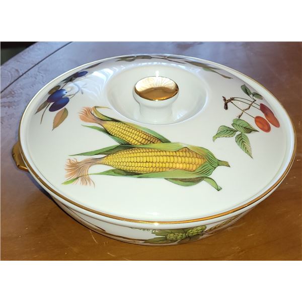 ROYAL WORCESTER EVESHAM LIDDED VEGETABLE DISH