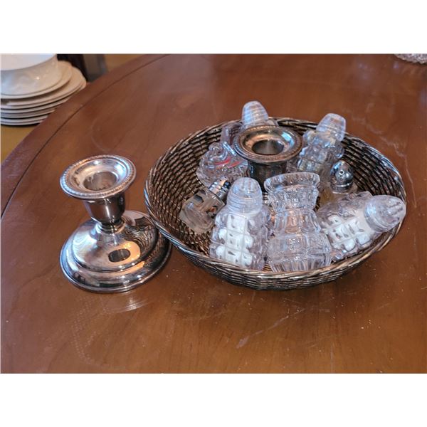 LOT VARIOUS CRYSTAL AND SILVERTABLEWARE