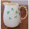 Image 1 : BELLEEK SHAMROCK MILK JUG ROUND 4.5"