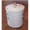 Image 2 : BELLEEK SHAMROCK MARMALADE JAR TALL 3.5"